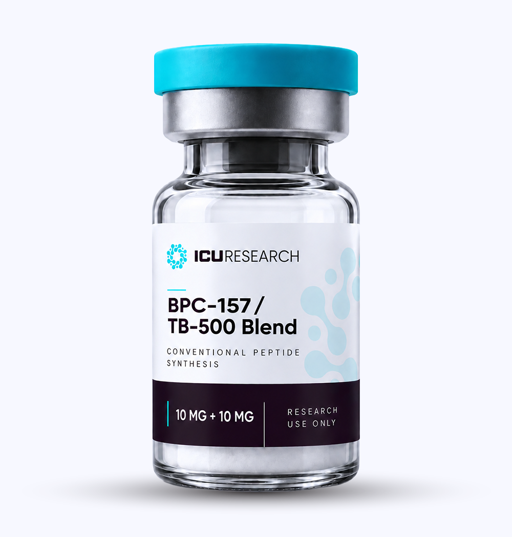 ICU RESEARCH BPC-157 / TB-500 Blend 10 MG + 10 MG research peptide vial